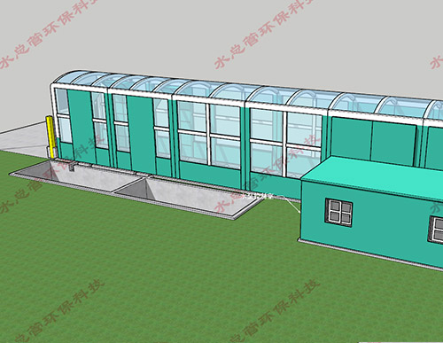 30米高端定制型車(chē)輛沖洗臺(tái)